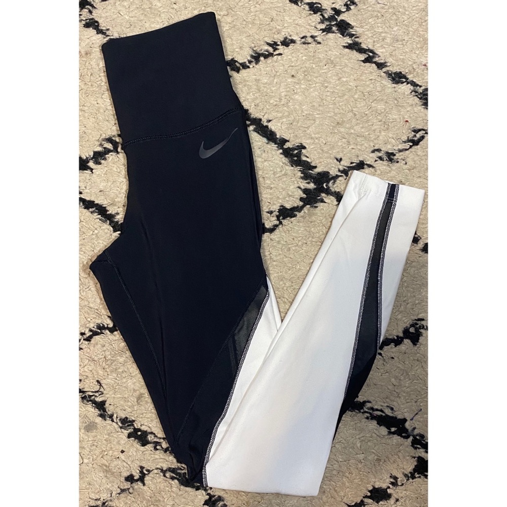 Xs Nike leggings. Black and white.